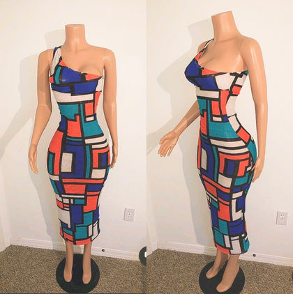 “Geometry Dress” S: Small/Medium